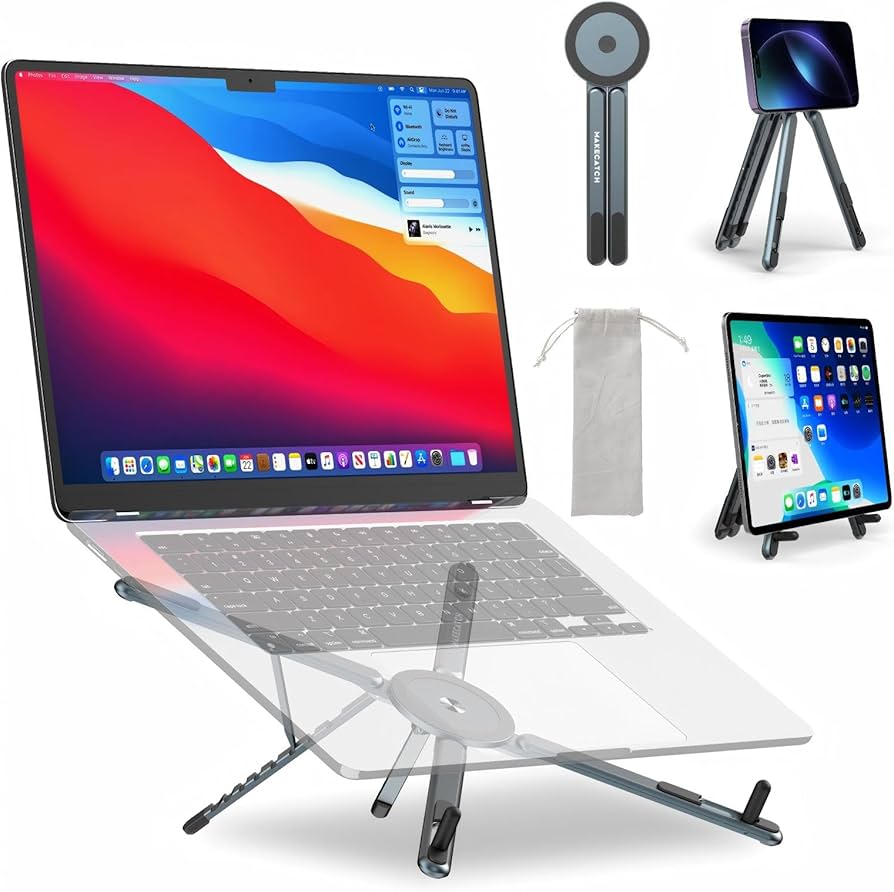 Support multifonctions pour téléphone, tablette et PC portable compatible avec magsafe