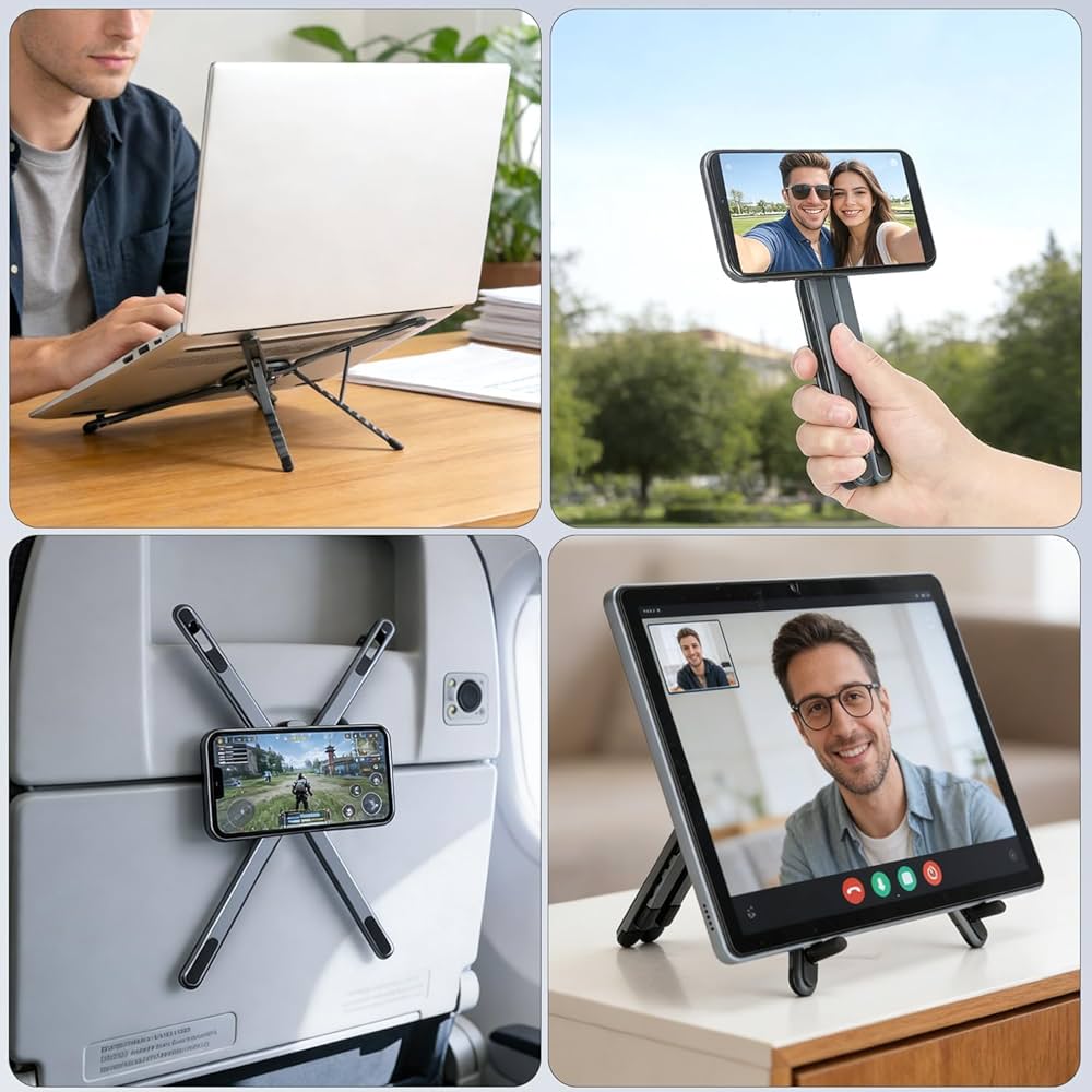 Support multifonctions pour téléphone, tablette et PC portable compatible avec magsafe