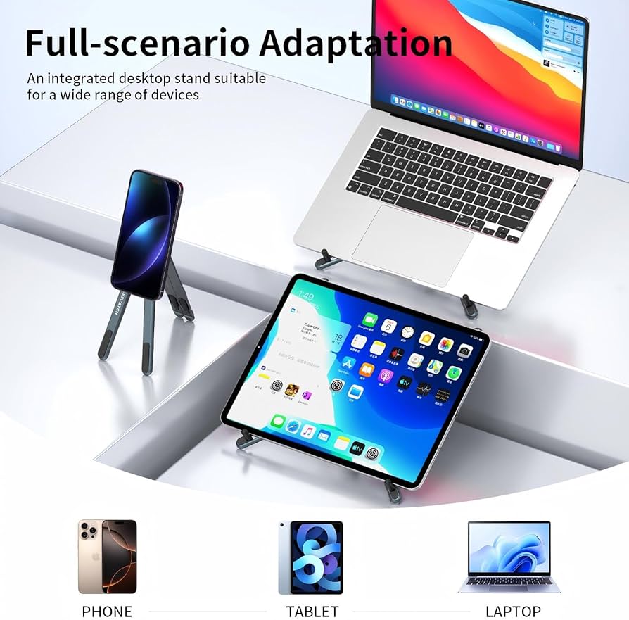 Support multifonctions pour téléphone, tablette et PC portable compatible avec magsafe