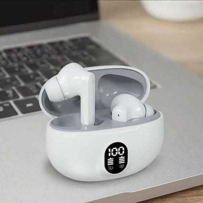 🎧 Écouteurs Bluetooth LED Noir & Jaune – Élégance et Performance au Quotidien